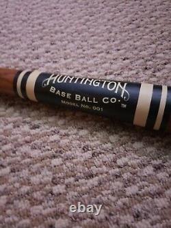 1800s Vintage Huntington Baseball Bat Model 001 Wooden Brand New