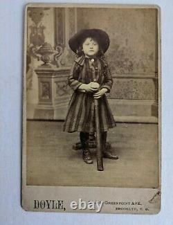 1897 Photograph YOUNG BOY with BASEBALL & BAT JOHNNIE COONEY / PARKS B. B. C