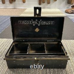 1900 Thos E Wilson Tin Concessions Box Baseball Vintage Antique 1920