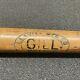 1900s Gill Leavitt Vintage Baseball Bat Reverse Label Club