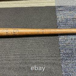 1900s GILL LEAVITT Vintage Baseball Bat Reverse Label CLUB