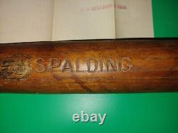 1907 A. G. SPALDING 31 GOLD MEDAL Vintage Baseball Bat with Letter