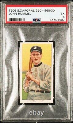1909-11 T206 #226 John Hummel Batting PSA 5 New Label Vintage Tobacco Baseball