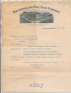 1910 TY COBB & LARRY LAJOIE BATTING SCANDAL Vintage Signed Baseball Letter