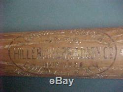 1911-1915 Ty Cobb 40 T. C. 34 Louisville Slugger J. F. HILLERICH VTG Baseball Bat