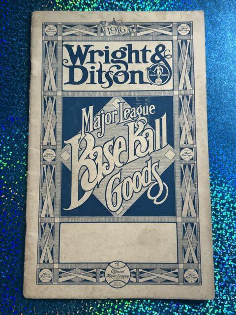 1916 Wright & Ditson Major League Baseball Goods Vintage Brochure Babe Ruth