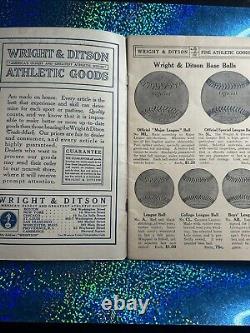 1916 Wright & Ditson Major League Baseball Goods Vintage Brochure Babe Ruth