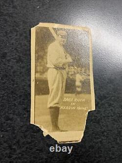 1920 Babe Ruth Headin Home Bat on Shoulder Vintage SUPER RARE Yankees Movie