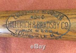 1920's Ty Cobb Hillerich & Bradsby Vintage Baseball Bat H&B Tigers Hof