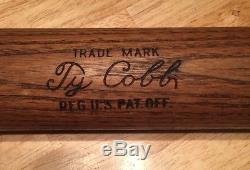 1920s Ty Cobb Hillerich & Bradsby Baseball Bat Detroit Tigers H&B Vintage