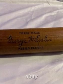 1922-25 George Sisler Game Used MEARS A7 Baseball Bat PSA / MEARS COA HOF