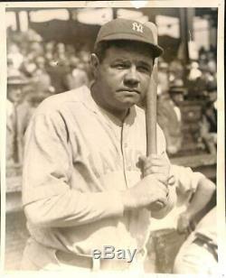 1927 Babe Ruth Vintage Photograph. Famous Notched Bat. 8 x 10