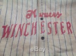 1927 Winchester League Baseball Game Used Uniform bat ball glove old vtg antique