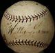 1928 Willie Kamm Single Signed Oal Baseball Chicago White Sox Team 1920s Vtg