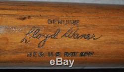 1930's LLOYD WANER Hillerich & Bradsby 125 Vintage Baseball Bat Pirates RARE H&B
