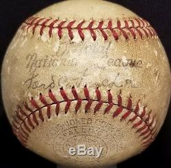 1930s BILL NICHOLSON Signed ONL Frick Spalding Baseball vtg CHICAGO CUBS TEAM
