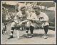 1932 Hack Wilson And Babe Herman Compare Bats Vintage Baseball Photo