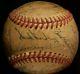1940 Detroit Tigers Al Champion Team Signed Baseball Vtg Hank Greenberg Hof