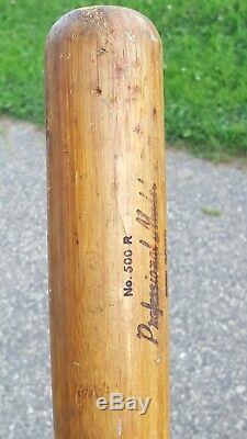 1940s Vintage Japanese Hagoromo Bamboo Professional Baseball Bat Shimizu Japan