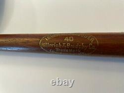 1942 Vintage Louisville Slugger 40 All Star Mini Wooden Baseball Bat Jim Bagby