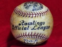 1943 WWII Fort Riley Team Signed Baseball 40s PETE REISER KEN Heintzelman vtg