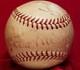 1946 Barnstorming Team Stan Musial Bob Feller Charlie Keller Signed Ball Vtg 40s