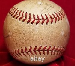 1946 Barnstorming Team STAN MUSIAL Bob Feller Charlie Keller Signed Ball vtg 40s 1946 Barnstorming Team STAN MUSIAL Bob Feller Charlie Keller Signed Ball vtg 40s