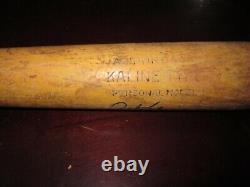 1950's-60's Vintage Al Kaline Signed Baseball Bat Pro Model Adirondack- JSA Auth