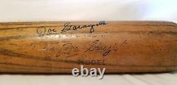 1950s JOE GARAGIOLA Signed Inscribed Adirondack 36 BAT St Louis Cardinals vtg