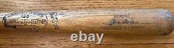 1950s Jim Baxes Vintage Game Used Bat Brooklyn Dodgers Cleveland Indians H&B