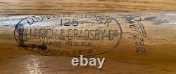 1950s Jim Baxes Vintage Game Used Bat Brooklyn Dodgers Cleveland Indians H&B