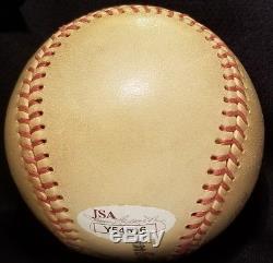 1950s LEFTY GOMEZ Single Signed Baseball AUTO vtg HOF JSA New York Yankees Team