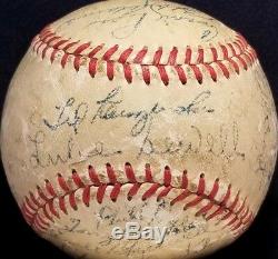 1951 Cincinnati Reds Team Signed ONL Frick Baseball TED KLUSZEWSKI Auto vtg 50s