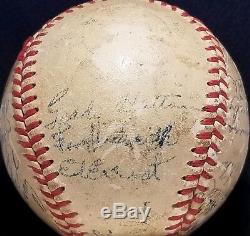 1951 Cincinnati Reds Team Signed ONL Frick Baseball TED KLUSZEWSKI Auto vtg 50s