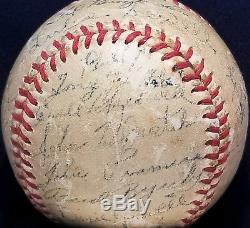 1951 Cincinnati Reds Team Signed ONL Frick Baseball TED KLUSZEWSKI Auto vtg 50s