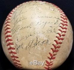 1951 Cincinnati Reds Team Signed ONL Frick Baseball TED KLUSZEWSKI Auto vtg 50s