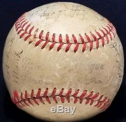 1951 Cincinnati Reds Team Signed ONL Frick Baseball TED KLUSZEWSKI Auto vtg 50s