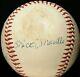 1955-56 Mickey Mantle Signed New York Yankees Team Baseball Beckett Hof Vtg 50s