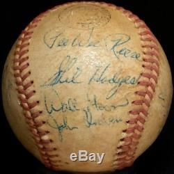 1959 WORLD SERIES CHAMPION Los Angeles Dodgers Team Signed Baseball hof vtg