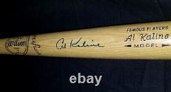 1960s AL KALINE Signed Worth 34 BAT 1968 Detroit Tigers Team HOF vtg Baseball