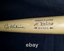 1960s AL KALINE Signed Worth 34 BAT 1968 Detroit Tigers Team HOF vtg Baseball