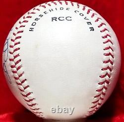 1960s BROOKS ROBINSON Single Signed Horsehide Ball Baltimore Oriole Team HOF vtg