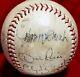 1960s Johnny Bench Signed Onl Giles Ball Auto Vtg Clyde Wright Del Rice