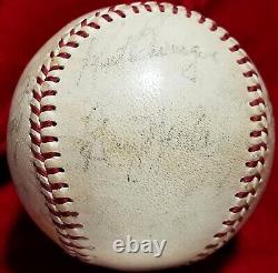 1960s JOHNNY BENCH Signed ONL Giles Ball Auto vtg Clyde Wright Del Rice