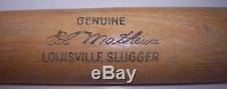 1961-64 Eddie Mathews Vintage Game Used H&B S2 Baseball Bat 35 Milwaukee Braves