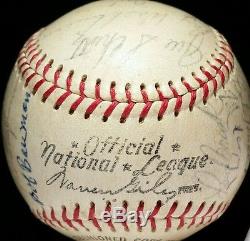 1966 St Louis Cardinals Team Signed Baseball AUTO hof BROCK BOB GIBSON vtg 60s