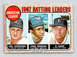 1968 Topps Baseball / #2 AL Batting / Yastrzemski & Robinson & Kaline / Vintage