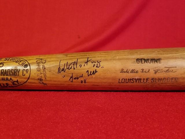 1969-72 Willie Horton Signed Game Used Bat Detroit Tigers Team Vtg 60s 70s