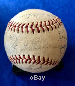 1969 Ny Mets Vintage Team Signed Nl (giles) Baseball! 27 Sigs Incl Gil Hodges