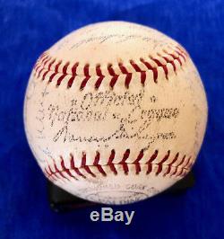 1969 Ny Mets Vintage Team Signed Nl (giles) Baseball! 27 Sigs Incl Gil Hodges